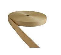 tukan-tex Sangle en polypropylène beige - 25 mm de large - 50 m