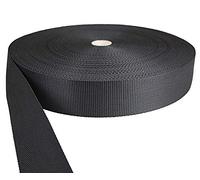 Tukan-tex Sangle en polypropylène Noir 50mm x 50 mètres