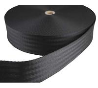 tukan-tex TN50-03 Sangle noire de 50 mm de large - 25 m de longueur / 5 cm de largeur