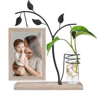 Tukeoo Idee Cadeau Femme Cadre Photo 10×15 cm avec Verre Double Face Original Cadeau Noel Personnalisé Cadeau Maman pour Noel Fête des Mères Fete des Meres