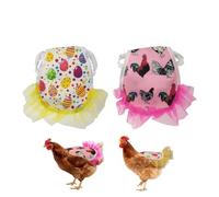 TUKEVA 2 PCS Tablier de Poule Protection Dorsale Selle de Poulailler pour Poules Tablier Poulet Selle Volaille Selle De Poulet Protection Dorsale pour Petites et Moyennes Poules (Couleur A)