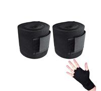TUKEVA 2 Pièces Bandages de Boxe 3 mètres Bandage de Boxe pour Les Mains Bandages de Boxe Coton Bandages pour Arts Martiaux pour Boxe, MMA, Muay Thai - Bandes Boxe, Hand Wraps, Bandages Boxe (Noir)