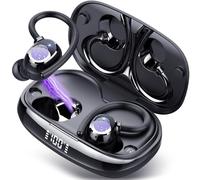 Tukio Écouteurs Bluetooth 5.4 sans Fil Sport - 80H HiFi Stéréo, Ecouteurs sans Fil Écran LED avec 4 ENC Mic, Oreillette Casque Bluetooth Running IP7 Étanche pour iOS/Android