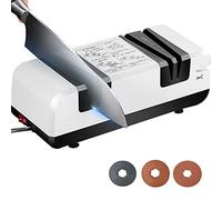 Tuklye Aiguiseur de couteaux électrique professionnel 50 W - Choix du chef pour aiguiser les couteaux de cuisine - 4 en 1 - Système d'affûtage de lame 220 V