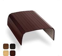 Tuko Table Accoudoir Canapé en Bambou, Flexible et Antidérapant, Plateau Canapé 41x 34 cm, Idéal comme Tapis de Souris, pour Poser Boissons, Snacks, Télécommande TV, Couleur Bois Marron Cerise