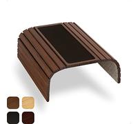 Tuko Table Accoudoir Canapé Flexible en Bambou, Plateau Canapé Antidérapant 41x 34 cm, Idéal comme Tapis de Souris, pour Poser Boissons, Snacks, Télécommande TV, Marron