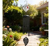 TUKRKRS Wind Chimes for Outside Clearance,Memorial Wind Chimes for Loss of Sister - Deep Tone in Memory of a Loved One, Sympathy Gifts with Cardinal for Garden Patio