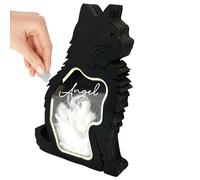 TUKRKRS Wooden Cat Hair Memorial Box - catFigure Keepsake Box That Stands on a Desk Or Shelf, Perfect for Holding Fur, Teeth Or Ashes and Preserving The Memory of a Dear Cat