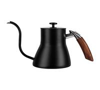 TUKRPQMRI Bouilloire à café portative en Acier Inoxydable 800, 304, à Suspendre à l'oreille, avec Bec verseur Chauffant, for préparer Le thé et Le café/363(Black)