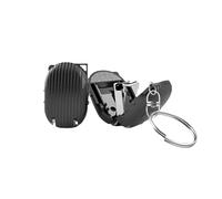 TUKRPQMRI Mini Coupe-Ongles Pliable Portable, Porte-clés, 2 pièces, Coupe-Ongles Portable avec Limes à ongles/579(Black)