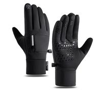 TUKRPQMRI Simpleyourstyle Hiver Chaud Vélo Cyclisme Randonnée Gants Doigt Complet Moto Ski Étanche Écran Tactile for Hommes Femmes Noir/318(Black,XLarge)