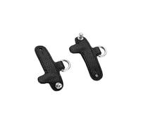 TUKYWAN Sangles de sac à main en cuir pour trousse de conversion Longchamp, bandoulière réglable pour femme, Boucle noire argent, 0.5 cm