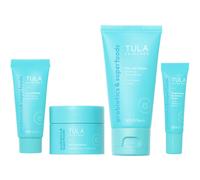 Tula Skin Care on the Go Best Sellers Kit de voyage | Nettoyant pour le visage jour et nuit hydratante de crme sucre et srum de vitamine C po