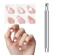 tulahkomen Aimant œil de chaton pour ongles | Aimant pour nail art avec double pointes - Poignée ergonomique - Accessoires de beauté pour salon de maison, studio de rencontre professionnel