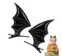 tulahkomen Barrettes à cheveux en forme d'aile de chauve-souris gothique, ailes de chauve-souris d'Halloween pour fête, cosplay, accessoires