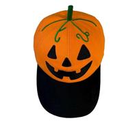 tulahkomen Chapeau citrouille | Chapeau de citrouille brodé d'Halloween | Coiffe effrayante pour enfants, adolescents, adultes, fêtes, voyages, événements d'automne, festival, défilé