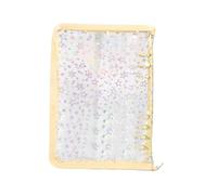 tulahkomen Classeur à papier transparent rechargeable - Classeur A5 pour documents, fermeture éclair, carnet de collection d'autocollants A5 pour journaux, cartes, billets, reçus, école, bureau