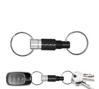 tulahkomen Détachable | Alliage de titane - Porte-clés sécurisé à libération rapide Compact Léger pour randonnée, voyage, course à pied, camping, Noir , Refer to description
