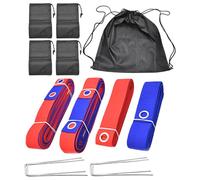 tulahkomen Lignes de volleyball de plage pour le sable, lignes de délimitation portables avec sacs de sable, accessoires d'entraînement pour l'herbe et le jardin