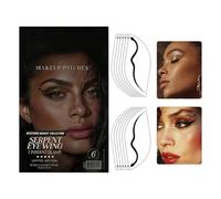 tulahkomen Lot de 6 paires d'autocollants pour fard à paupières - Longue durée - Imperméables - Pour femme - Pour cosplay, performance, scène, festival, Noël, vacances, voyage