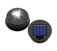 tulahkomen Remplacement Lumière Solaire - 2 Pièces Décoratives Imperméables Et Rondes,Panneau LED pour Éclairage Extérieur de Jardin | Idéal pour Fête Mariage Jardin Terrasse Porche