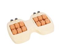 tulahkomen Rouleau de massage des pieds - Outil de relaxation double portable - Rouleau de pieds avec perles magnétiques - pour soins musculaires de la voûte plantaire, voyage, travail, quotidien