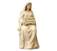 tulahkomen Statue de bureau Vierge Marie Décoration classique en résine | Sculpture de mère Marie pour porche, table à manger, cheminée, rebord de fenêtre, église, salon, méditation, prière relaxante