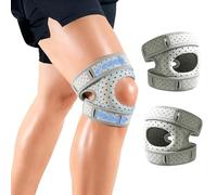 TULAMORIY 2 pièces Genouillères de Sport,Genouillère Élastique Réglable,Compression Genouillère,Genouillères pour hommes et femmes,genouillère Strapping Ouverte,Convient pour le sport, l'escalade.