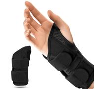 TULAMORIY Attelle de Poignet Réglable, Orthèse de Poignet avec Ouverture Pouce, Support Ergonomique pour Gauche & Droit, Confortable et Léger, Idéal pour Tous les Jours, Côté droit