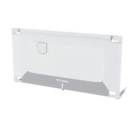 TULANO Cover 44 Barrière de lit Enfant 140 cm - Barrière de sécurité lit Rabattable - Réglable en Hauteur 18 Niveaux - Protection Contre Les Chutes Nocturnes - avec Poche latérale - Blanc/Gris