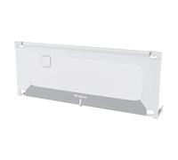 TULANO Cover 48 Barrière de lit Enfant 180 cm - Barrière de sécurité lit Rabattable - Réglable en Hauteur 18 Niveaux - Protection Contre Les Chutes Nocturnes - avec Poche latérale - Gris