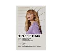 TULAOJI Elizabeth Olsen - Poster sur toile de style coréen pour chambre à coucher, bureau, chambre, cadeau (40 x 60 cm) sans cadre