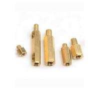 TULDYS 10-100 pièces M3 Hex Laiton Mâle Femelle Entretoises Conseil Rack Goujon Hexagone Fileté Pilier Colonne Carte Mère Entretoise Boulon Vis(M3x21 thread6(50pcs))