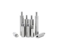 TULDYS 2 pièces/10 pièces M2 M2.5 M3 M4 M5 M6 M8 304 Acier Inoxydable hexagone mâle à Femelle entretoise de Pilier PCB Carte mère entretoise (Color : 15mm, Size : M2.5 10pcs)