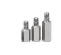 TULDYS 2 pièces/10 pièces M2 M2.5 M3 M4 M5 M6 M8 304 Acier Inoxydable hexagone mâle à Femelle entretoise de Pilier PCB Carte mère entretoise (Color : 20mm, Size : M5 3pcs)