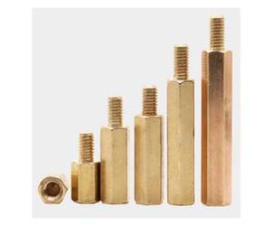 TULDYS 20-50pcs M2 * L + 3mm M2.5/M3/M4 * L + 6mm espacement en Laiton mâle à Femelle Pilier fileté Ordinateur PC Carte mère Support entretoise(M2.5X4 M-F 50PCS)