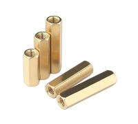 TULDYS 30 pièces M2 M3 M4 M5 Double Pass Hex Laiton Mâle Femelle Standoff Conseil Pilier Hexagone Filetage PCB Carte Mère Entretoise Écrou Colonne Creuse (Color : 15mm (30pcs), Size : M5)