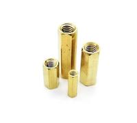 TULDYS 5/10/50 pc Laiton Cuivre M2 M2.5 M3 M4 M5 Hex Standoff Hexagon Pilier Colonne MF Mâle Femelle Entretoise Boulon for PCB Conseil Carte Mère (Color : Female-female, Size : 12MM_M5 5PCS)