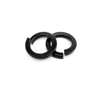 TULDYS Assortiment de 320 rondelles de blocage à ressort GB93, joints élastiques, M2, M2.5, M3, M4, M5, M6, M8, acier inoxydable 304 A2, noir(Black carbon steel)