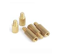 TULDYS Entretoise moletée Ronde en Laiton, 50 pièces, entretoise M2 * 3 -M2 * 30 Mm mâle-Femelle, Colonne de Support à tête Unique for Carte (Color : L-9mm, Size : M2xL - Thread 4 mm)