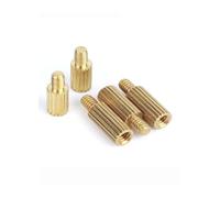 TULDYS Entretoise moletée Ronde en Laiton, 50 pièces, entretoise M2 * 3 -M2 * 30Mm mâle-Femelle, Colonne de Support à tête Unique for Carte(L-12mm)