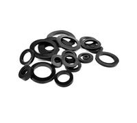TULDYS Joint d'étanchéité plat en caoutchouc noir for vis et boulons, 25/50/100 pièces, M3, M4, M5, M6, M8, M10, M12(M12x23mm 100PCS)