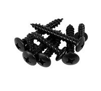 TULDYS Lot de 10/50 vis à Bois autotaraudeuses à tête bombée cruciforme en Acier Inoxydable 304 Noir M2.2 M2.9 M3.5 M3.9 M4.2 M4.8(20pcs M2.9x30mm)