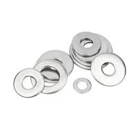 TULDYS Lot de 2 à 100 rondelles plates en acier inoxydable 304, M1,6, M2, M2,5, M3, M4, M5, M6, M8, M10, M12, M14-M22, joints métalliques, rondelles d'étanchéité, entretoises(M6x20x1.5 x10pcs)