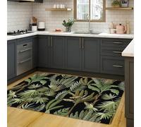 TuLdys Lot de 4 tapis de cuisine antidérapants en cuir synthétique imperméable et confortable avec 4 tapis antidérapants pour la cuisine, la cuisine, la ferme, 1,8 x 2,7 m/182,9 x 274,3 cm