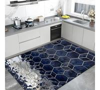TuLdys Lot de 4 tapis de cuisine antidérapants en cuir synthétique imperméable et lavable pour cuisine, bureau, maison avec dos en caoutchouc, 1,2 x 1,5 m/121,9 x 152,4 cm