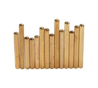 TULDYS M2 * L Laiton moleté Rond mâle Femelle entretoise Goujon fileté Pilier Carte mère entretoise Boulon Creux vis écrou(Female-Female,M2x24(20Pcs))