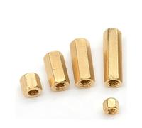 TULDYS M2 M2.5 M3 M4 Hex Laiton Mâle Femelle Entretoise Pilier Mont Cuivre Hexagone Filetage PCB Carte Mère Entretoises Entretoise Colonne Creuse (Color : 10mm (30pcs), Size : M4)