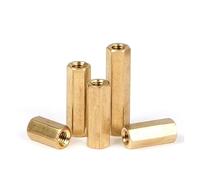 TULDYS M2 M2.5 M3 M4 M5 Hex Laiton Mâle Femelle Standoff Conseil Pilier Montage Hexagone Filetage Carte Mère Entretoise Boulon Vis Écrou Long(25mm (20pcs),M4)