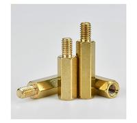 TULDYS M3 Laiton Hex Entretoises Conseil Rack Goujon Hexagone Fileté Pilier Mâle Femelle Colonne Carte Mère Entretoise Boulon Vis 20-100 pcs(M3x7 thread6(100pcs))
